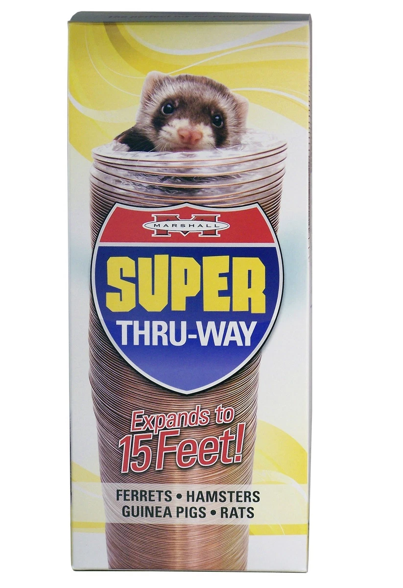 Marshall Pet Ferret Hamster Guinea Pig Rat Super Thru Way Tunnel Tube 15 feet
