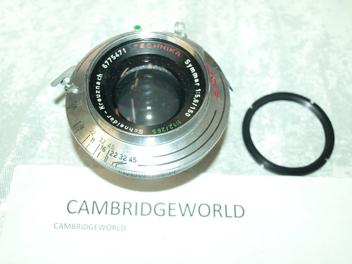 LINHOF SCHNEIDER TECHNIKA SYMMAR 150-265mm F5.6 CONVERTIBLE LENS