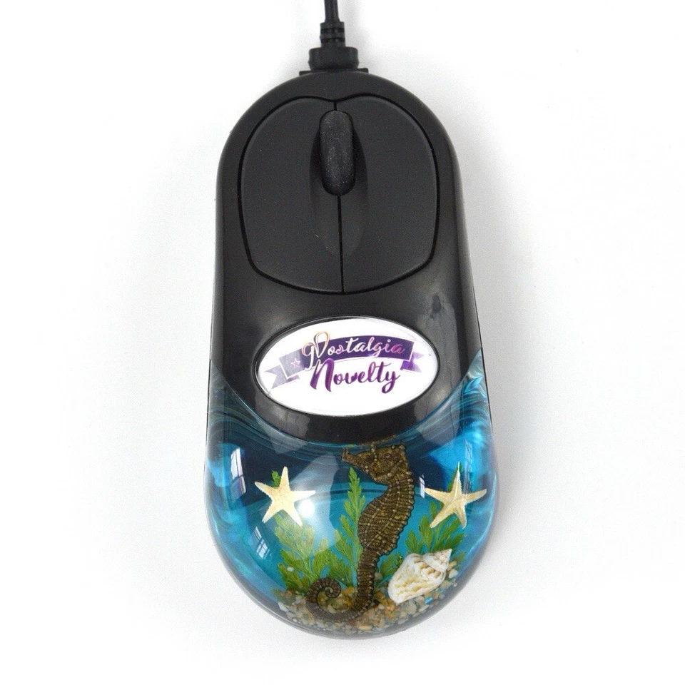 Aqua mouse for Computer - USB, Y2K, Frutiger Aero, Cute Computer RBG Gaming Led - Image 2 of 4
