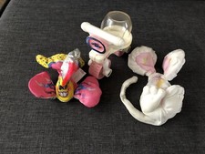 Vintage 1987 Fisher Price Smooshees Lot Of 3 Mouse Fish And Bike