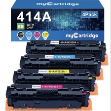 4PK Toner for HP 414A W2020A Color Laserjet Pro MFP M454dw M454dn with Chip