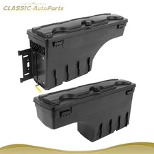 L+R Side Truck Bed Storage Tool Box For 1999-2016 Ford F250 F350 F450 Super Duty