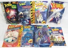 Lot of 8 X-Men Marvel Comics Action Figures Plastic & Die-Cast Metal Vintage NEW