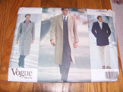 Vogue UNCUT, NEW 2613 MEN's coat/jacket 44-46-48