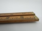 VINTAGE STANLEY NO. 61 BOXWOOD BRASS 2FT FOUR-FOLD RULE VERTICAL READ UPRIGHT — photo 5