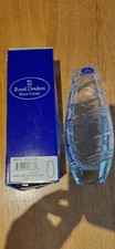 Rare Royal Doulton Finest Lead Crystal 9in teardrop Vase Excellent Condition