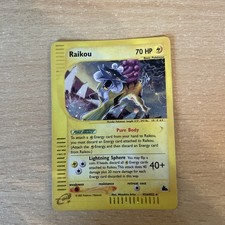 Raikou H26/H32 Skyridge Holo Rare Pokemon Card  