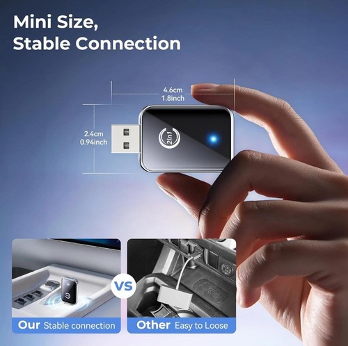 Wireless Carplay Adapter for iPhone, Convert Wired Carplay to Wireless, 2 in 1 P - 第 7/7 張圖片