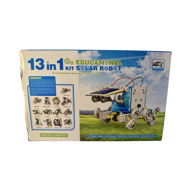 Educational Solar Robot Kit 13-in-1 STEM DIY Solar Powered Building Set New Box