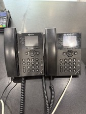 2 Polycom VVX 250 Desktop Business IP Phone with Four Lines Color Display