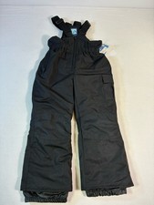Iceburg Kids Snow Bibs Black Insulated Waterproof Ski Pants NWT Size S 6/6X