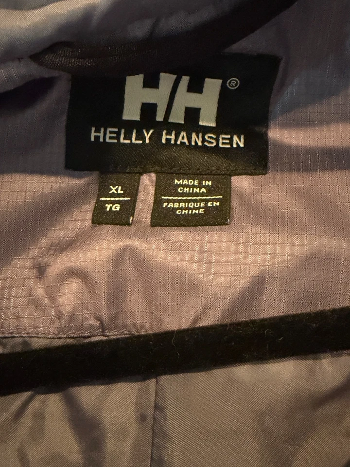 Chaqueta cortavientos ligera Helly Hansen para mujer XL púrpura gris cremallera completa Foto 4 de 4
