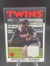 2021 Topps - 1986 Topps Baseball Relics Miguel Sanó #86R-MS (MEM)
