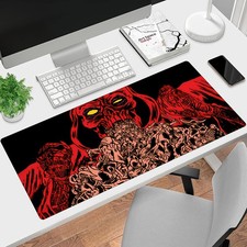 40 90cm1pc Large Gothic Horror Skull Gaming Desk Mat Mouse Pad - BlackRedWhite