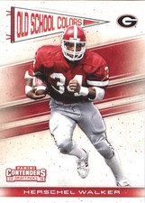 2018 Panini Contenders Draft Picks Old School Colors #12 Herschel Walker - FB