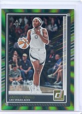 2025 Panini Donruss WNBA JACKIE YOUNG #60 Green Laser Holo ACES