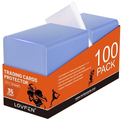 Trading Cards Protector Top Loader LOVEN 3'' x 4'' 100 Stück