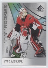 2019 Upper Deck SP Game Used Authentic Rookies 33/34 Joey Daccord Rookie RC 16au