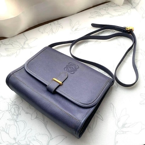 Loewe Shoulder Bag Leather Compact 22x17cm 7cm Depth