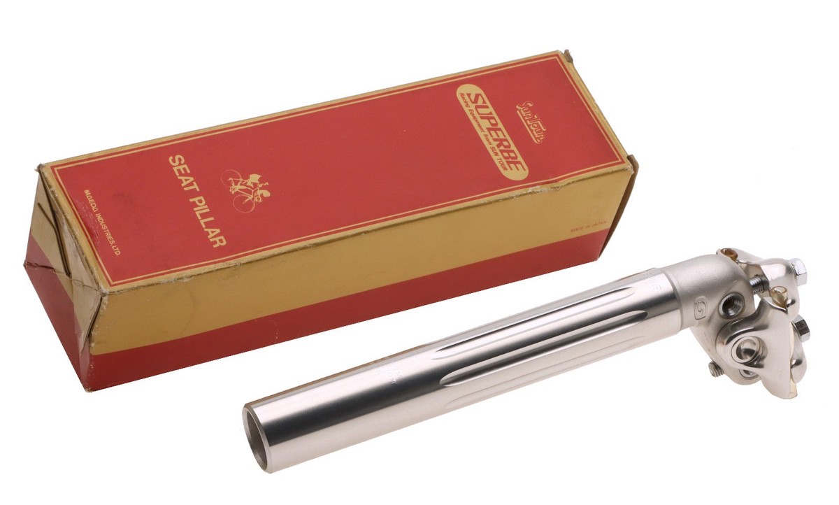 Sun Tour Superbe Seat Pillar Seatpost 26.8mm 205mm 25mm Silver NEW