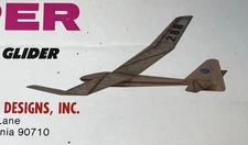 Bridi Aircraft Designs FLIPPER Grenade Launch RC Radio Control Glider NIOB READ!