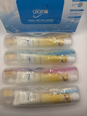 Atomy Travel Set Toothpaste Brush Herbal Care System Propoli Natural Healty x4