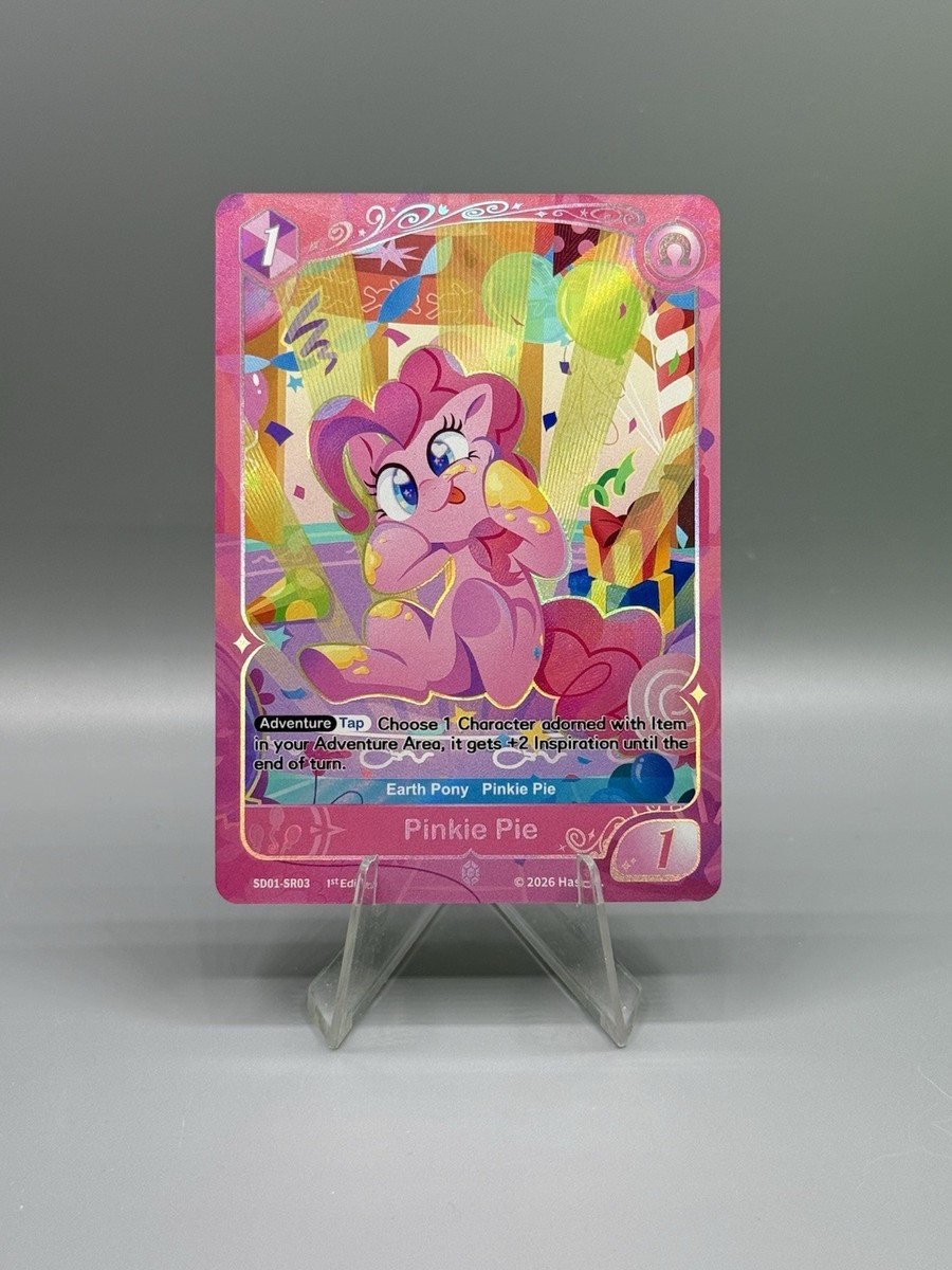 My Little Pony TCG Pinkie Pie Earth Pony Full Art Holo SD01-SR03