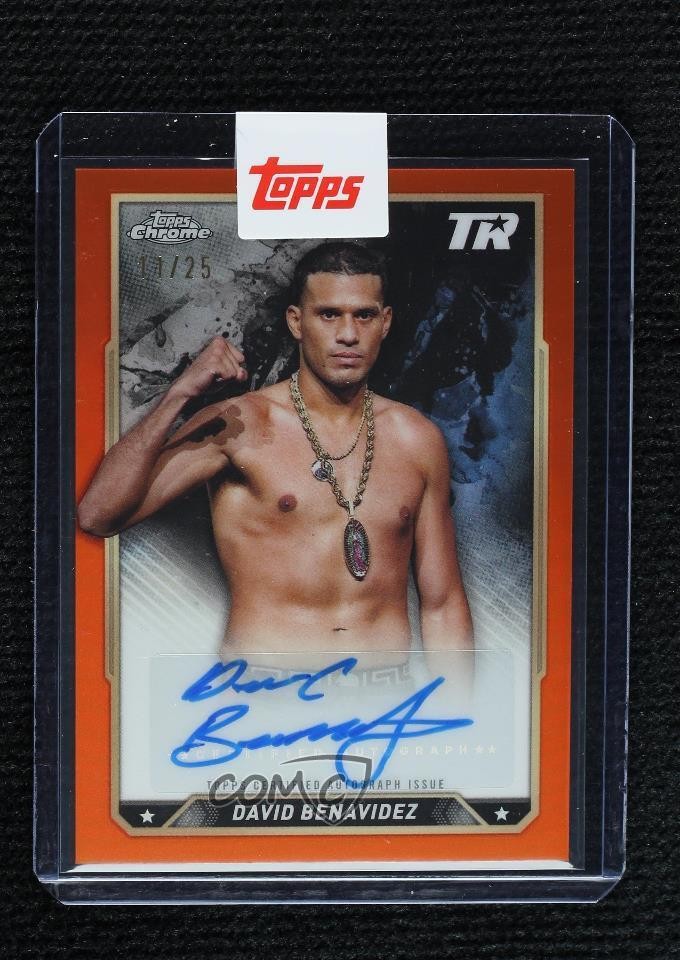 2024 Topps Chrome Orange Refractor 11/25 David Benavidez #CBA-DBZ Auto