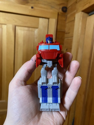 #ad #ad Transformers Optimus Prime Mini Figure Transforms Into Semi Truck Cool Toy Retro $6.50