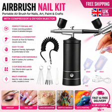Mini Airbrush Compressor Kit Spray Gun Dual Action Air Brush Paint Model 0.3MM