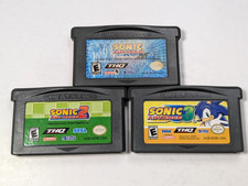 Sonic Advance 1 + 2 + 3 Game Boy Advance authentic lot of 3