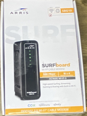 ARRIS SURFboard SBG10 DOCSIS 3.0 AC1600 Dual-Band Cable Modem Router Combo