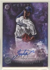2016 Bowman Inception Prospect Purple 57/150 Yadier Alvarez #PA-YA Auto 09an