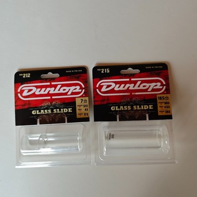 Dunlop 212 + 215 Glass Slide für Gitarren NEU OVP