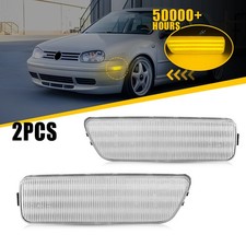 4pc Clear Lens Led Front Side Marker Light For Volkswagen Golf Gti Mk4 Jetta Us 4pc Clear Lens Led Front Side Marker Light For Volkswagen Golf Gti Mk4 Jetta Us