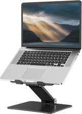 Laptop Stand for Desk Adjustable Metal Foldable Ventilated Support 10-17.3 Inch