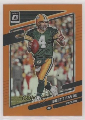 2021 Panini Donruss Optic Orange Prizm 84/199 Brett Favre #93 HOF z7j