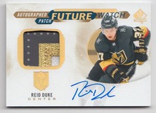 2020-21 SP Authentic Future Watch Autograph Patch Reid Duke Rookie Auto /100