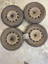 Ford Fiesta MK7 2008-2016 set of 15 inch steel wheels and tyres 195  50  15