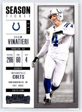 2017 Panini Contenders #18 Adam Vinatieri