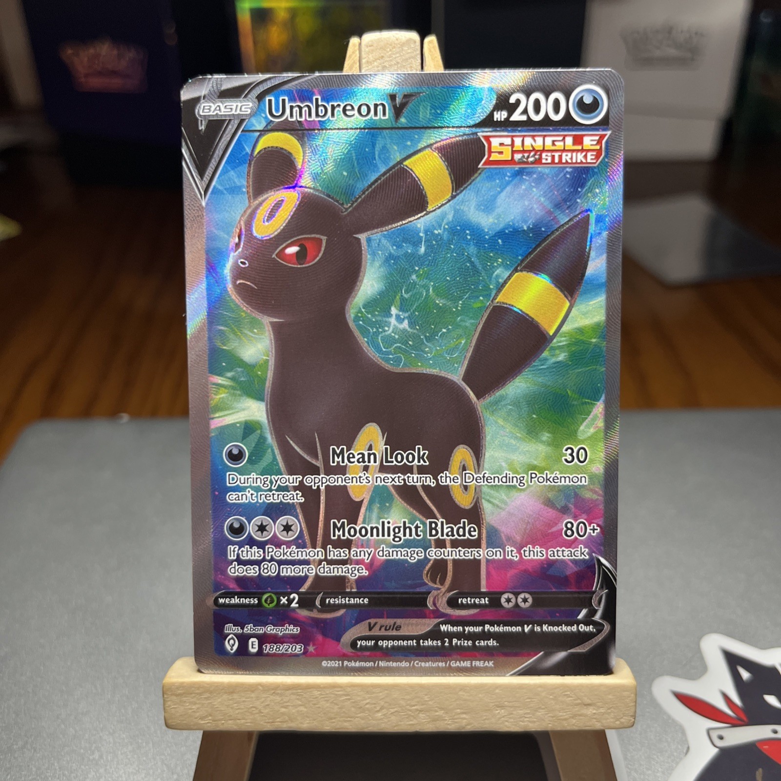 Pokemon TCG Evolving Skies Umbreon V 188/203 (Full Art) NM