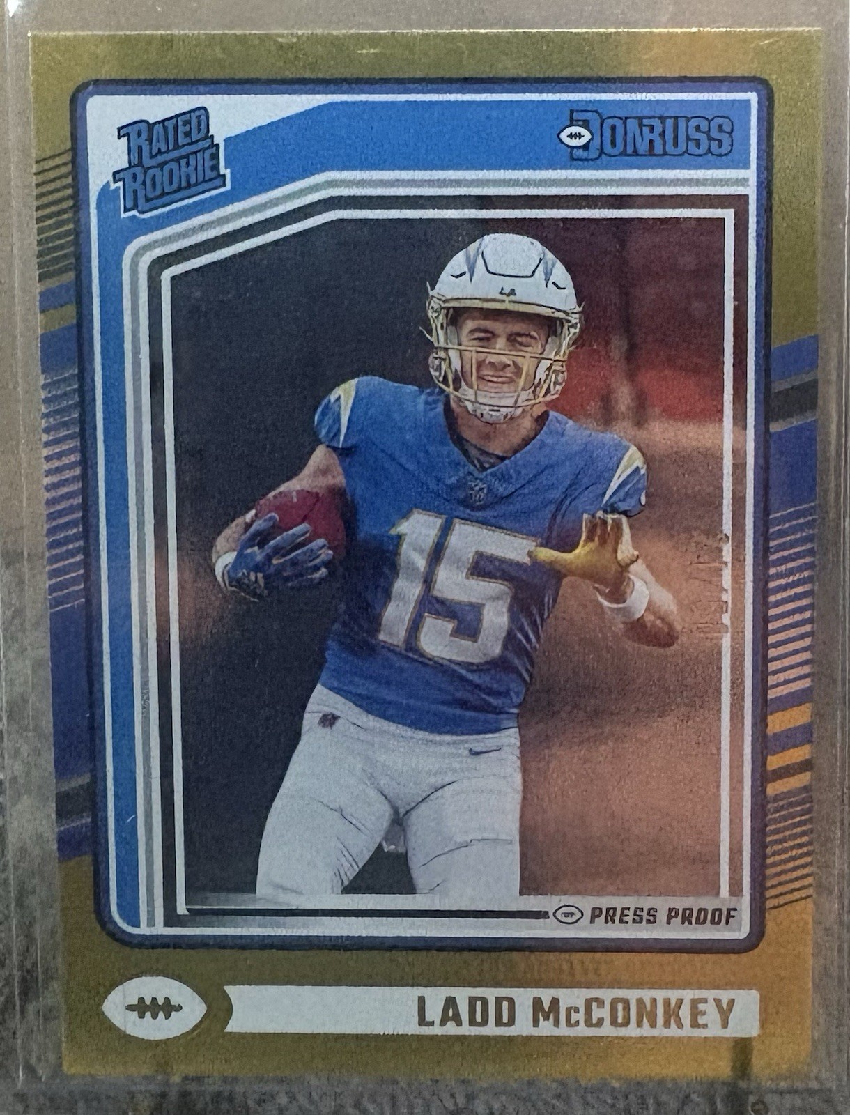 2024 Donruss Press Proof Gold Ladd McConkey #24/50