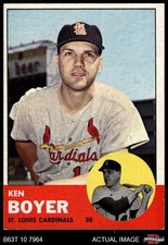 1963 Topps #375 Ken Boyer Cardinals 5 - EX