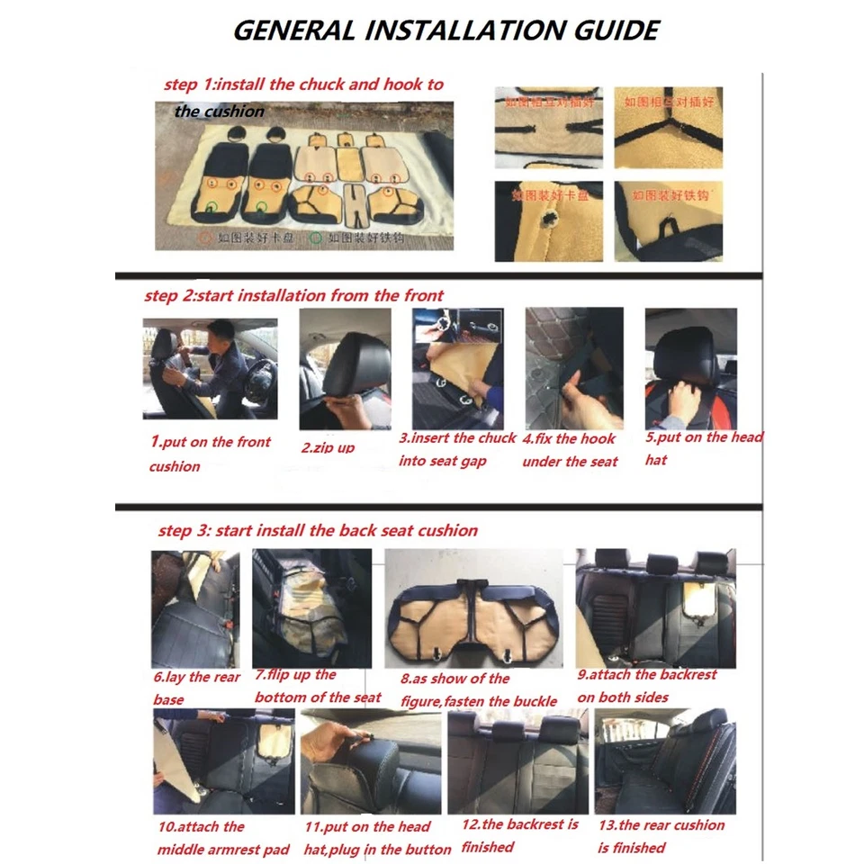 Conjunto completo de capa de assento de carro luxo couro ecológico 5 lugares almofada protetora universal - Imagem 2 de 4