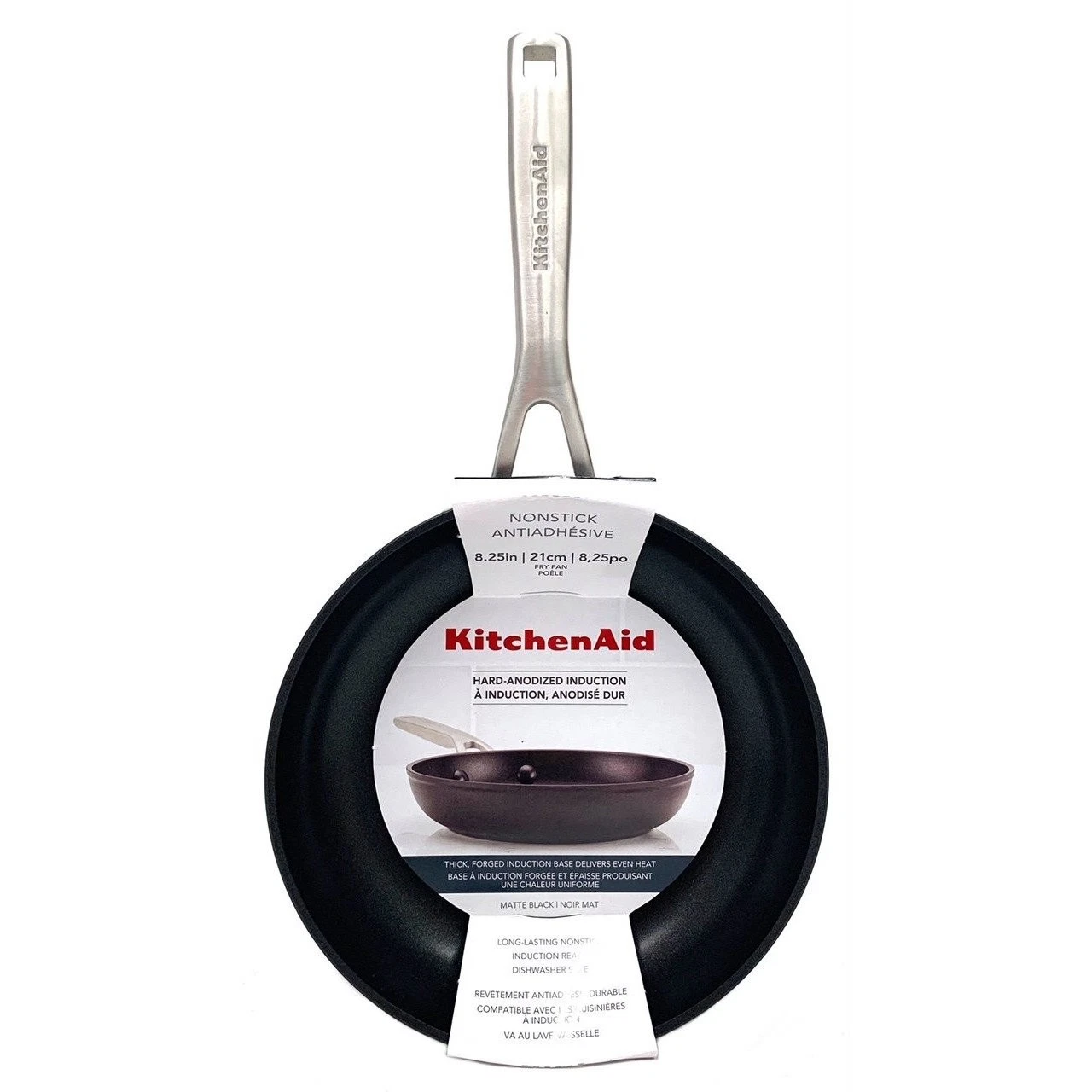 KitchenAid Hard Anodized Induction Nonstick Fry Pan/Skillet, 8.25 Inch, Matte...