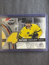 FILIP FORSBERG 2025-26 UPPER DECK SP GAME USED 2025 4 NATIONS FACE OFF JERSEY