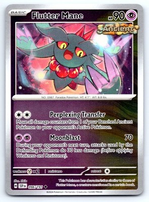 Pokemon Flutter Mane SV08: Surging Sparks (SSP) Uncommon Reverse Holo 096/191 NM