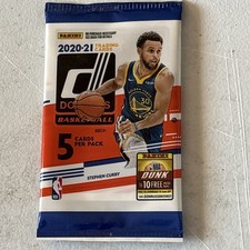 1 - Factory Sealed Pack 2020-21 Donruss NBA Basketball EDWARDS BALL RC Yr 5 Crds
