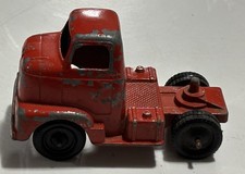 TootsieToy Red Diecast Tractor Trailer Truck 1950s Bull Nosed 24