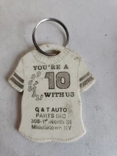G & T Auto Parts Inc. North Street Middletown NY Advertising Keychain Key Ring